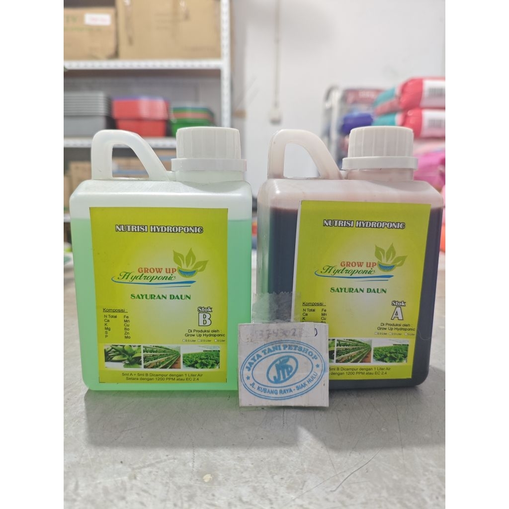 Jual AB mix cair botol nutrisi hidroponik terbaik 1 liter | Shopee ...