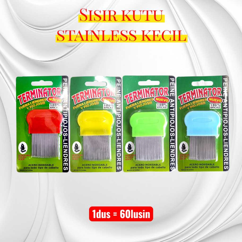 Jual Serit Kutu Pendek Stainless - Sisir Kutu Pendek | Shopee Indonesia