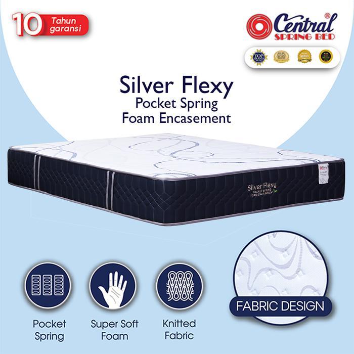 Jual Kasur Central Springbed Type Silver Flexy Pocket Spring / Deluxe ...