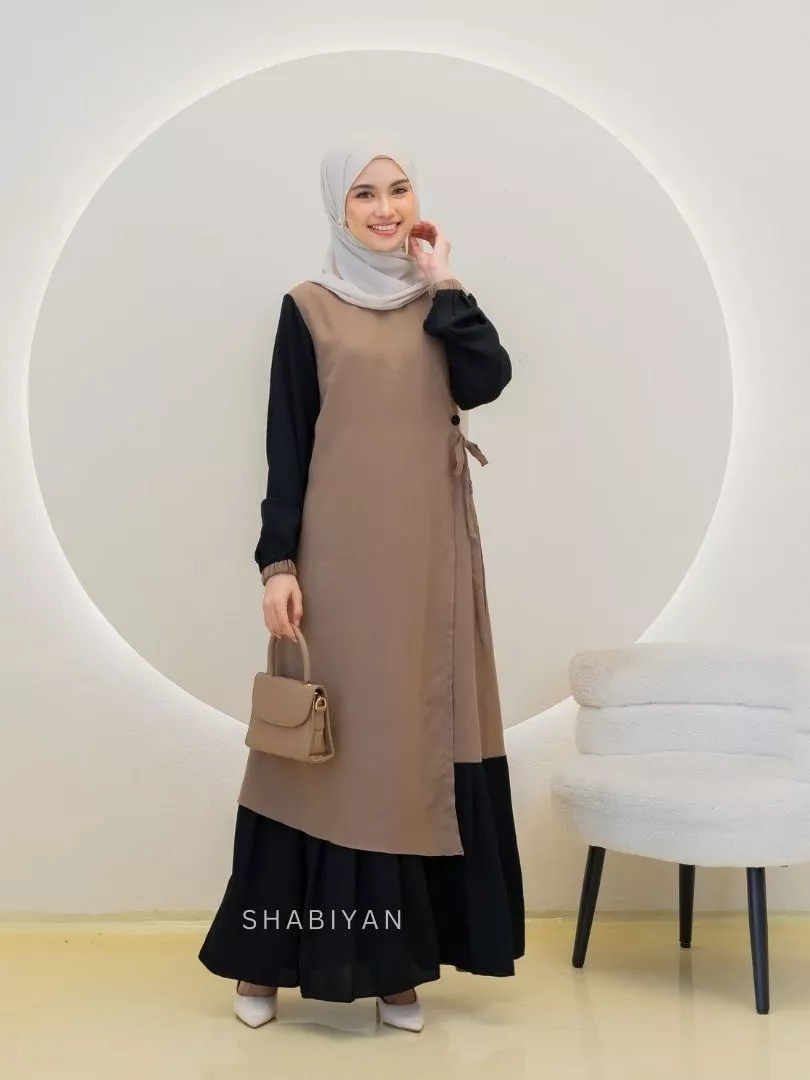 Gamis Remaja Gamis Wanita Polos Wollycrepe XS - Jumbo desain polos minimalis