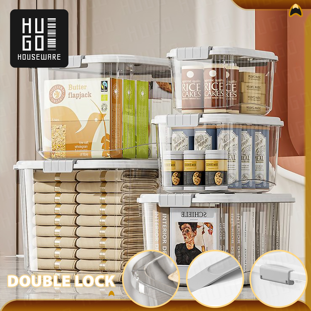 Jual Hugo Houseware Container Box Set 4 Pcs Storage Box Organizer Kotak ...
