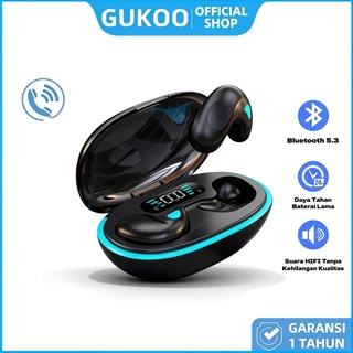 GUKOO 96 Jam Baterai Headset Bluetooth 5.3 Hi-Fi, Musik Jernih & Bass Mantap - Bisa untuk Kerja & Olahraga