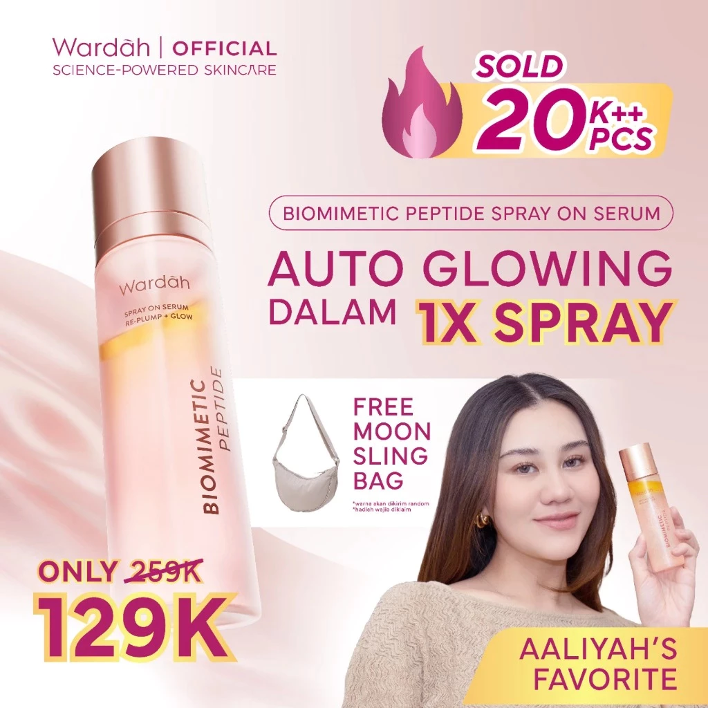 Pratinjau Wardah Spray On Serum 105ml Instant Glowing Serum