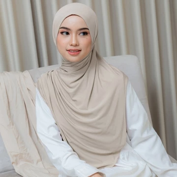 BY.ARSY Talitha Bergo Instan Malay Spandex Lycra Curve Tanpa Label