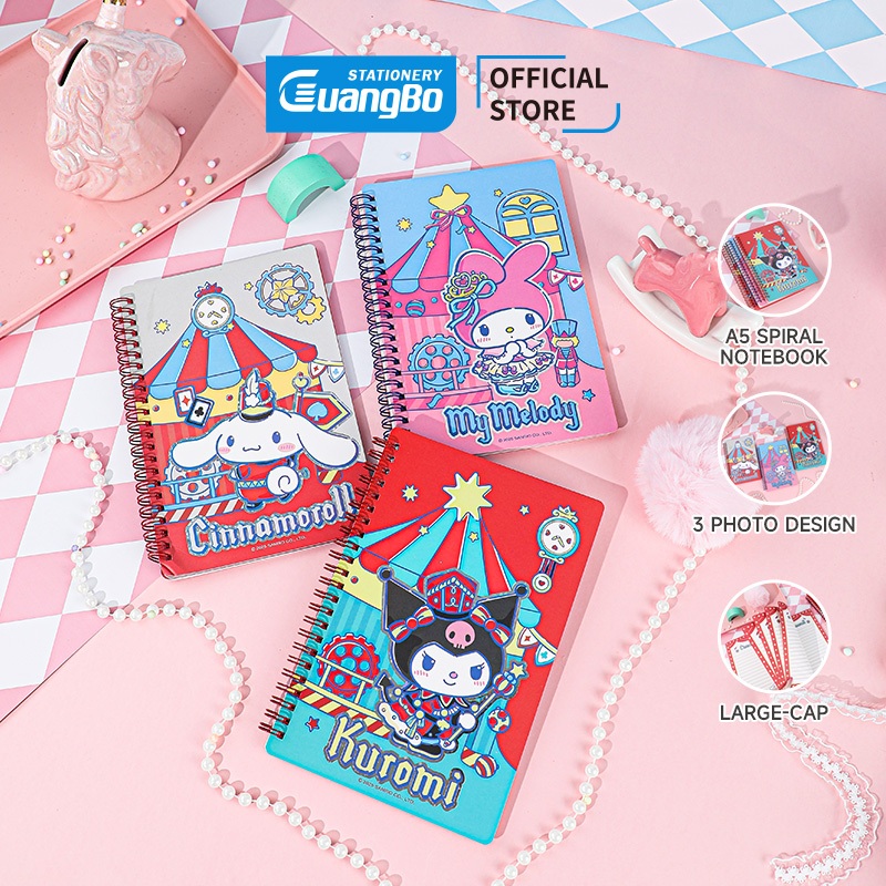 Jual Guangbo Sanrio Spiral Notebook Buku Catatan A5 KT81574 | Shopee ...