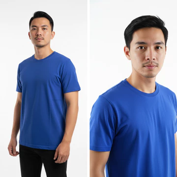 PHILIPS DELON Kaos Polos Lengan Pendek Pria Wanita Rayon Spandek Adem Elastis Kaos Oblong Unisex