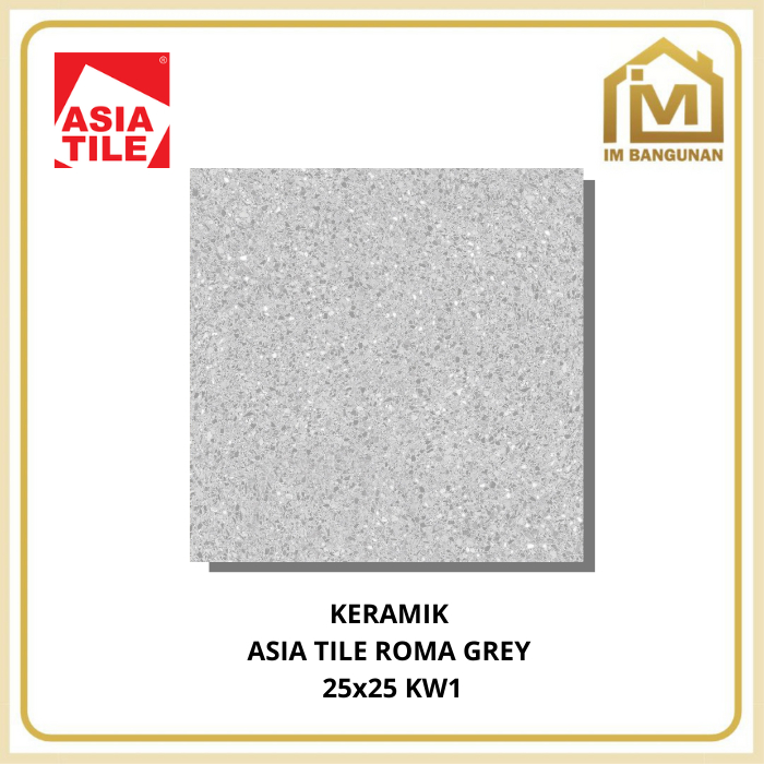 Jual Keramik Lantai 25x25 Asia Tile Roma Grey / Brown kw1 | Shopee ...