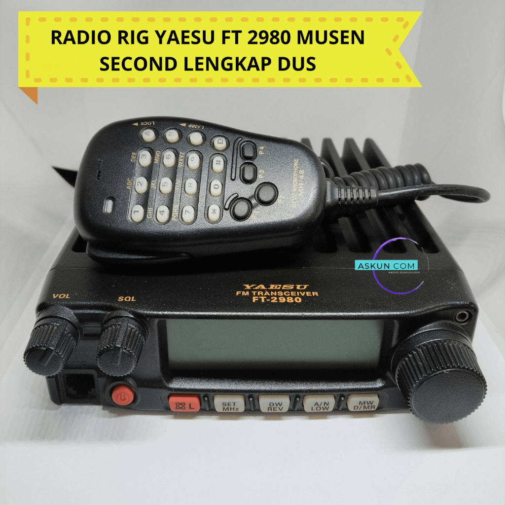 Jual Radio Rig Yaesu FT 2980 Original Musen Second Normal Lengkap Dus ...