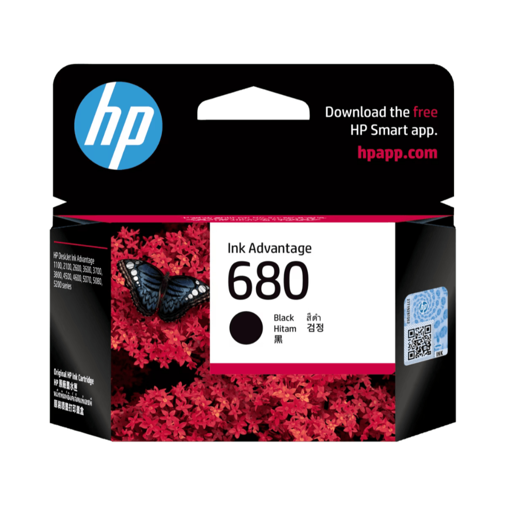 HP Tinta Printer 680 Black Original [F6V27AA] (2)