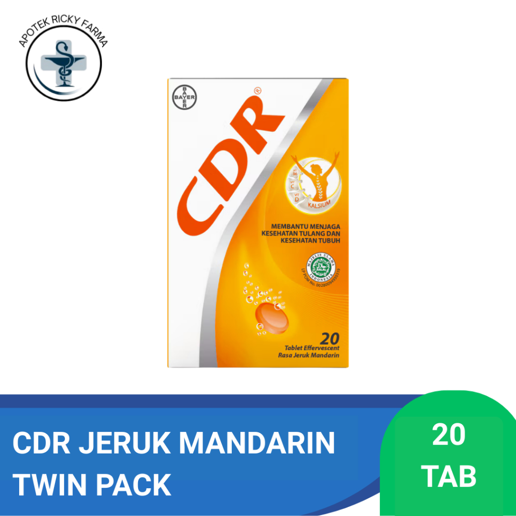 Jual CDR TWIN PACK 1 BOX 20 TABLET | Shopee Indonesia