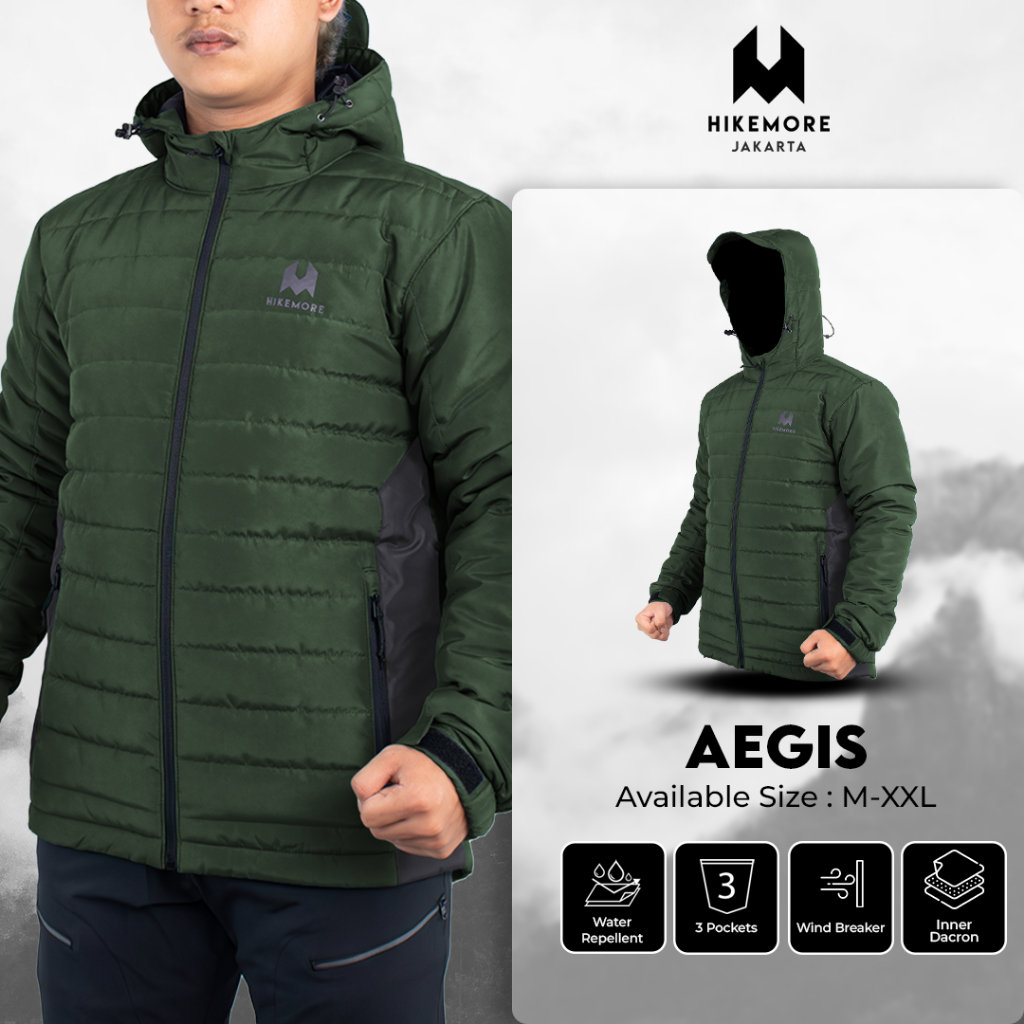 Jual Hikemore Puffer Aegis Jacket Outdoor – Jaket Dacron Hangat ...