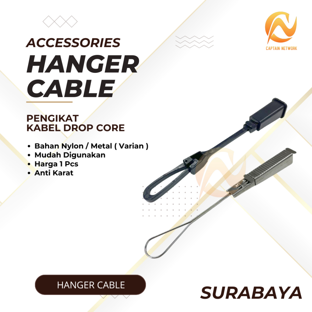 Jual Hanger Bracket Clamp Cable Besi / Nylon | Breket Kabel Fiber Optik ...