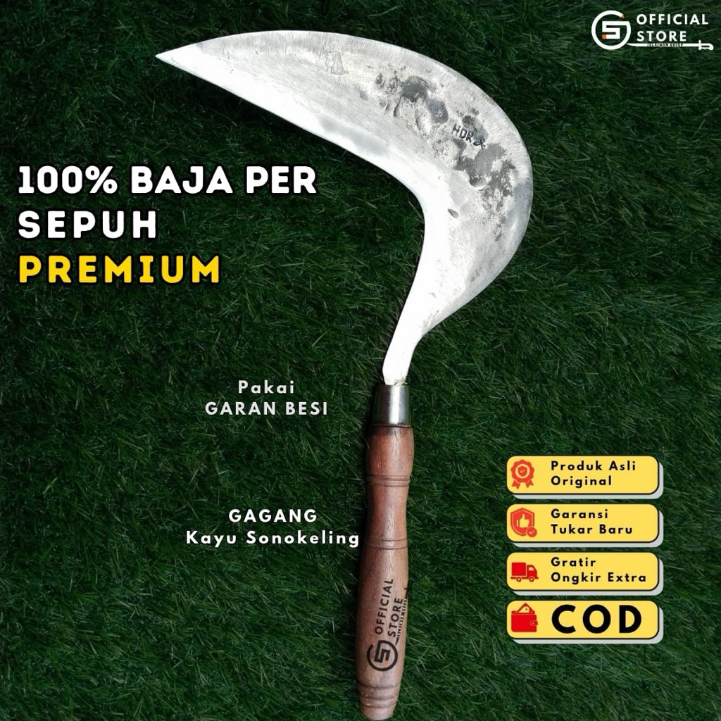 Jual Sabit/Arit rumput Sipuhan Baja Per Berkualitas Sudah tajam siap ...