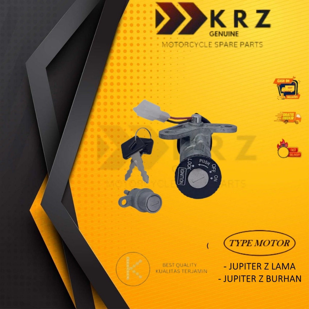 Jual KRZ KUNCI KONTAK KOMPLIT KEY SET JUPITER Z / JUPITER Z BURHAN ...