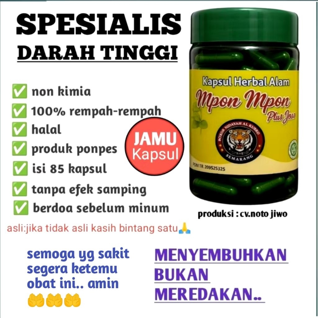 Oat darah tinggi Obat Darah TinggiAmpuhHerbal Premium Terstandar Obat Tradisional NJ Herba isi 85 kapsul 1.000 rupiah_10.000 rupiah