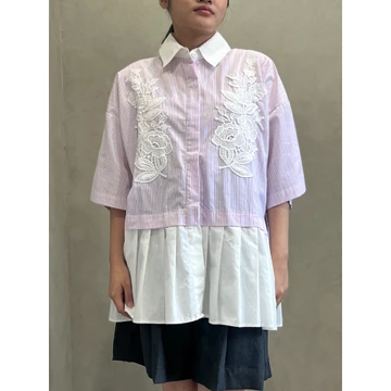 Seminggu.Rtw Gretta Peplum Shirt (Short Sleeve)