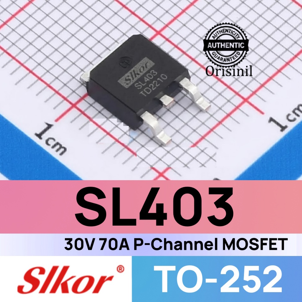 Jual SL403 30V 70A P-Channel MOSFET D403 TO-252 DPAK Slkor | Shopee ...