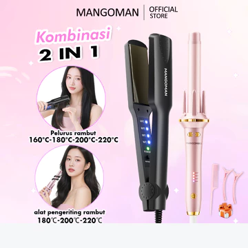 MANGOMAN Catokan Curly Catokan Volumized Catok Curly Akar Rambut Ceramic Crimp Catok Akar Catok