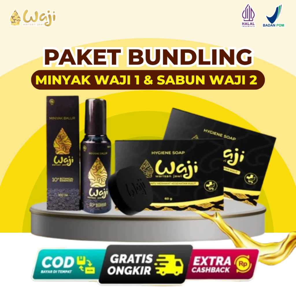 Jual WAJI - 1 Minyak Waji & 2 Sabun Waji Antibakteri Obat Herbal Ampuh ...