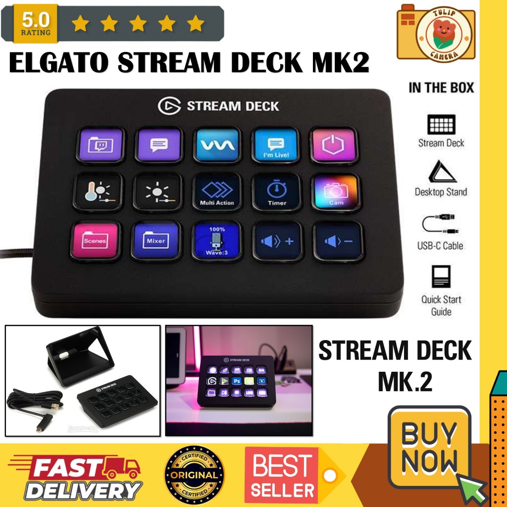 Jual Elgato Stream Deck MK 2 / Streamdeck MK2 Control Pad GARANSI RESMI ...