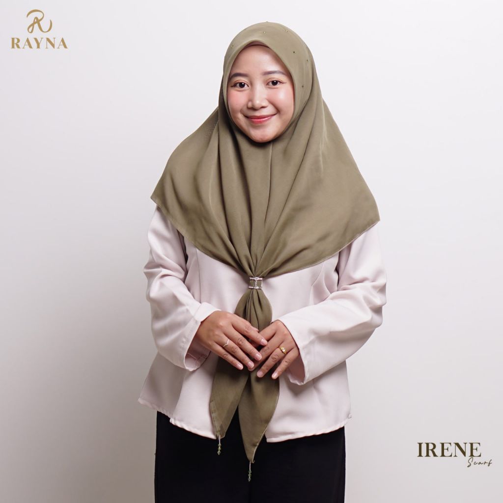 RAYNAHIJAB Irene Scarf Paris Japan Premium Bertabur Kristal Hijab Pesta