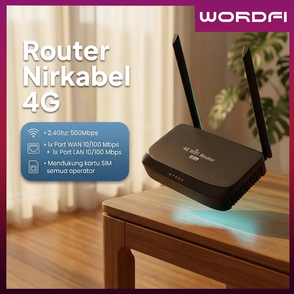 Jual Wordfi Modem Wifi 4G All Operator 500Mbps asisten yang handal ...