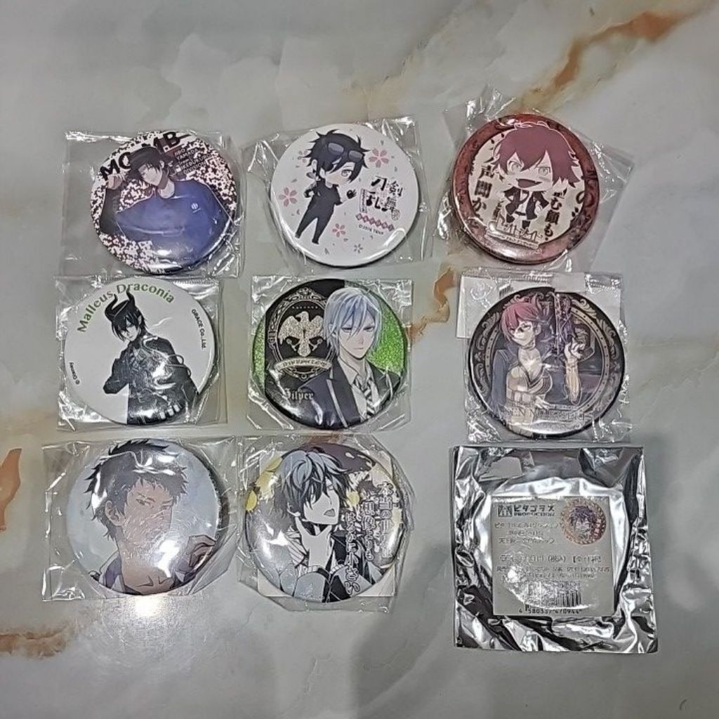 Jual Official anime merchandise big size pin, twisted wonderland, etc ...