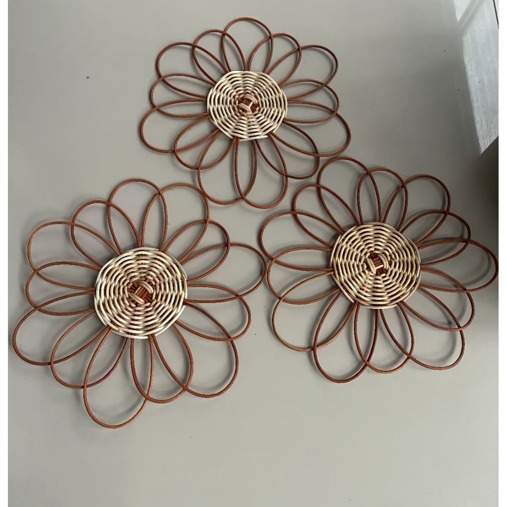 Jual HIASAN DINDING ROTAN BENTUK BUNGA |Dekorasi Rumah estetik | Shopee ...