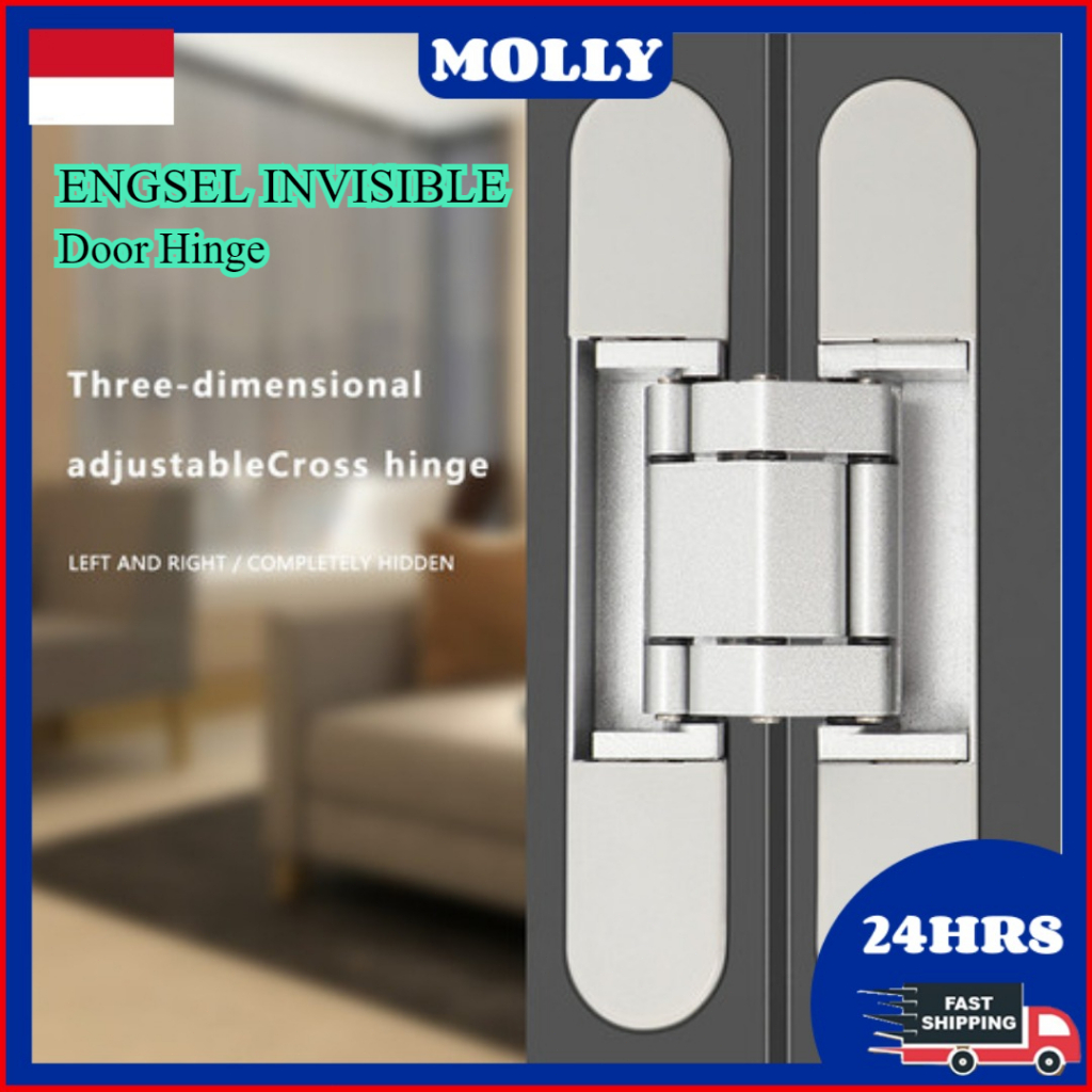 Jual [COD] 1 SET Engsel Tanam Pintu Invisible Hinges Engsel Door Hinge ...