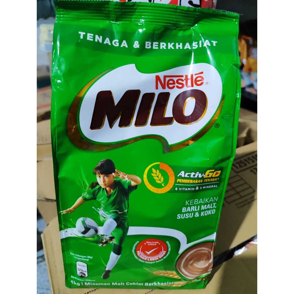 Jual Nestle Milo Activ-Go Malt Malaysia 900 gram Halal / Milo Refil 900 ...
