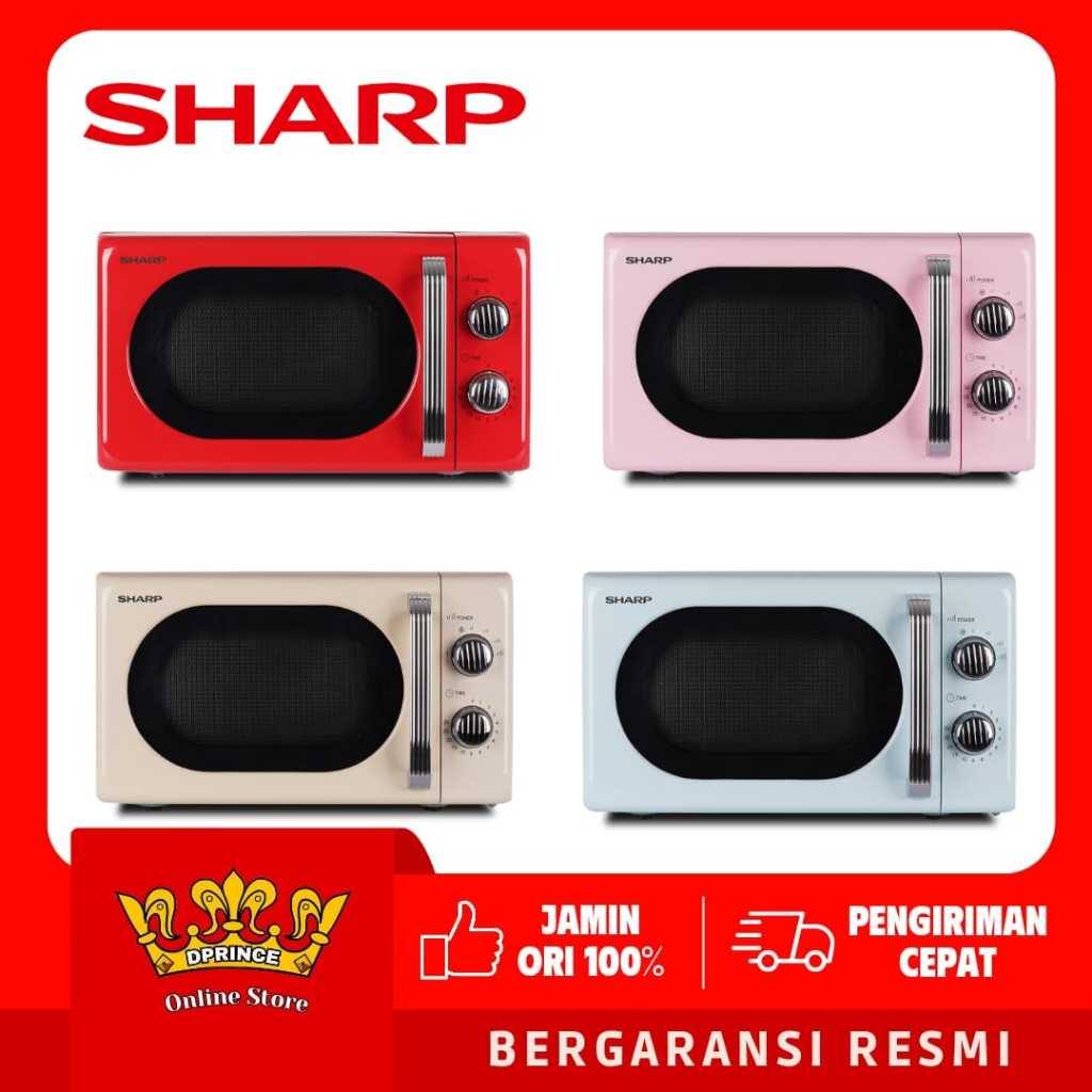Jual SHARP Microwave Oven Solo RETRO 20L R-201MRS / R-201MRS-RD/PK/BW ...