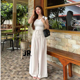 Alika Cullote Pants Semiwool Celana Kulot Kantor Formal Wanita Premium Bahan Semiwool Tidak