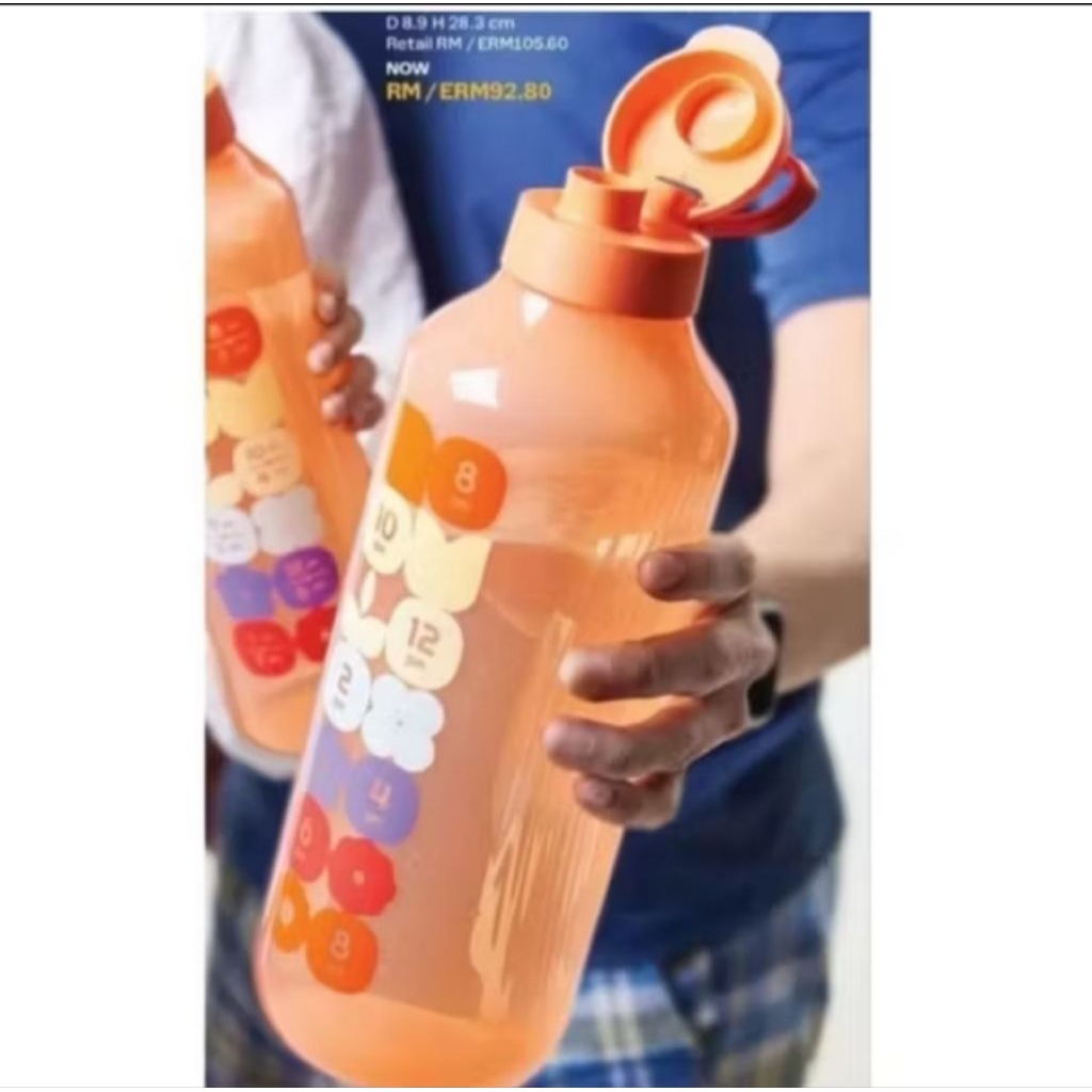 Jual New Eco AquaVibe Bottle 2ltr per pcs di lengkapi dengan sedotan ...