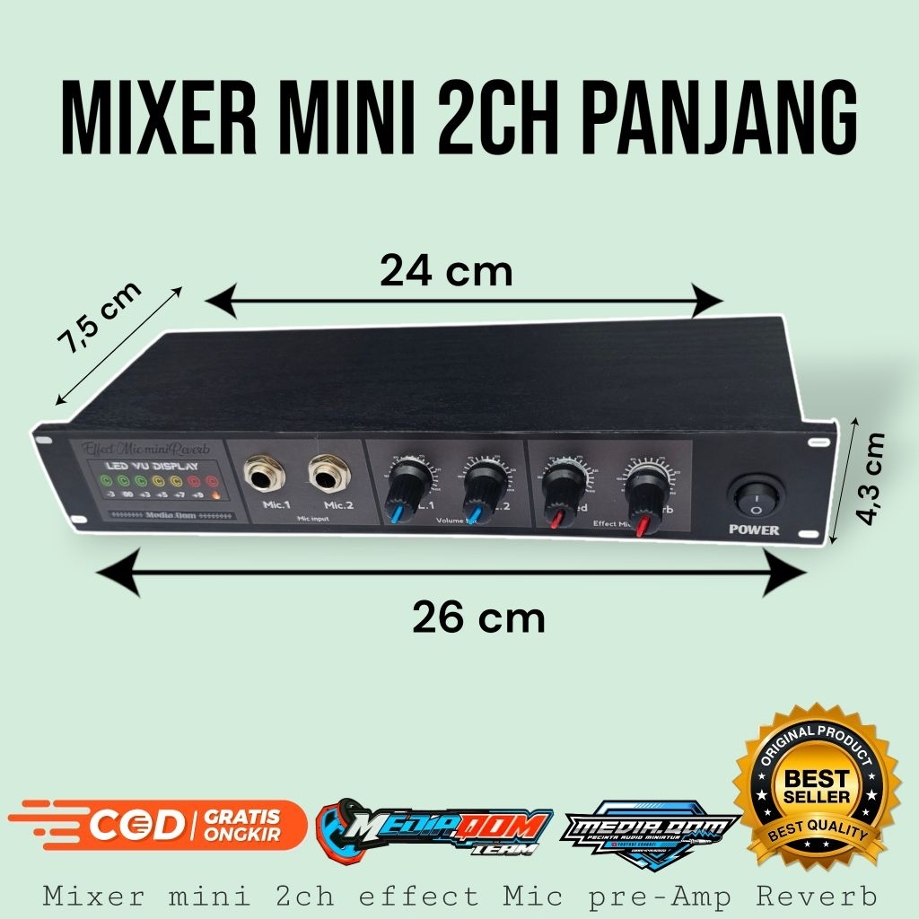 Jual Mixer mini Versi panjang Effect Mic alat karaoke 2Mic | Shopee ...