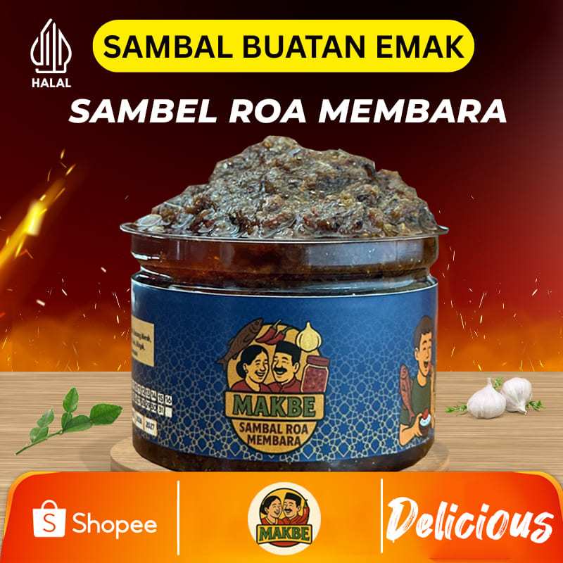 Jual BARU Sambal Asap Ikan Roa - Sambel Roa 120 Gram - Kemasan Kaleng ...