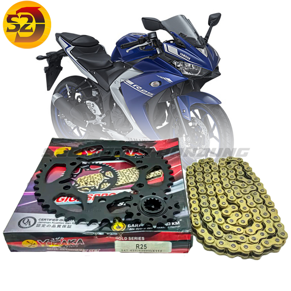 Jual GEAR PAKET GEARSET R25 MT25 YUZAKA | Shopee Indonesia