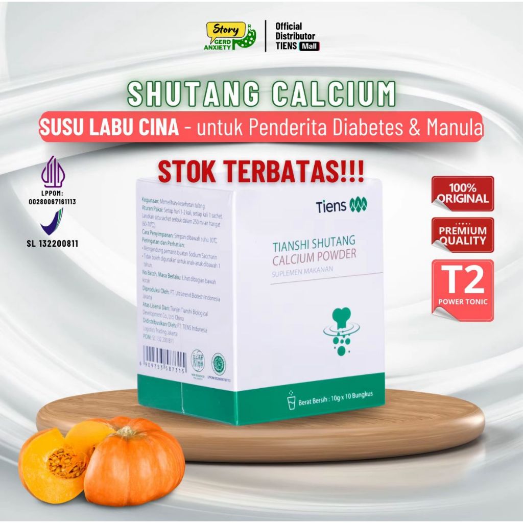 Jual Tiens Shutang Kalsium Powder - Susu Labu Cina untuk Penderita ...
