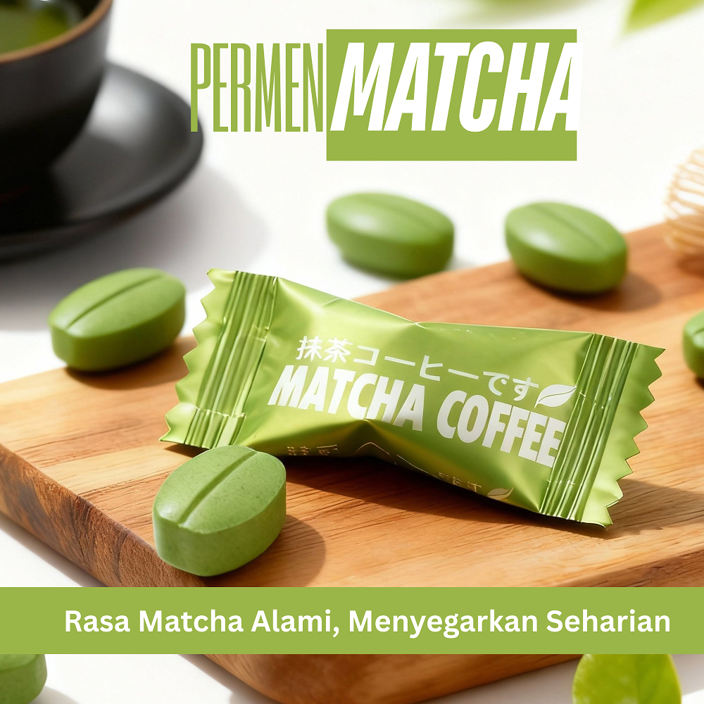 Jual Permen Matcha Coffee Viral Bebas Gula Rasa Matcha Yang Nikmat ...