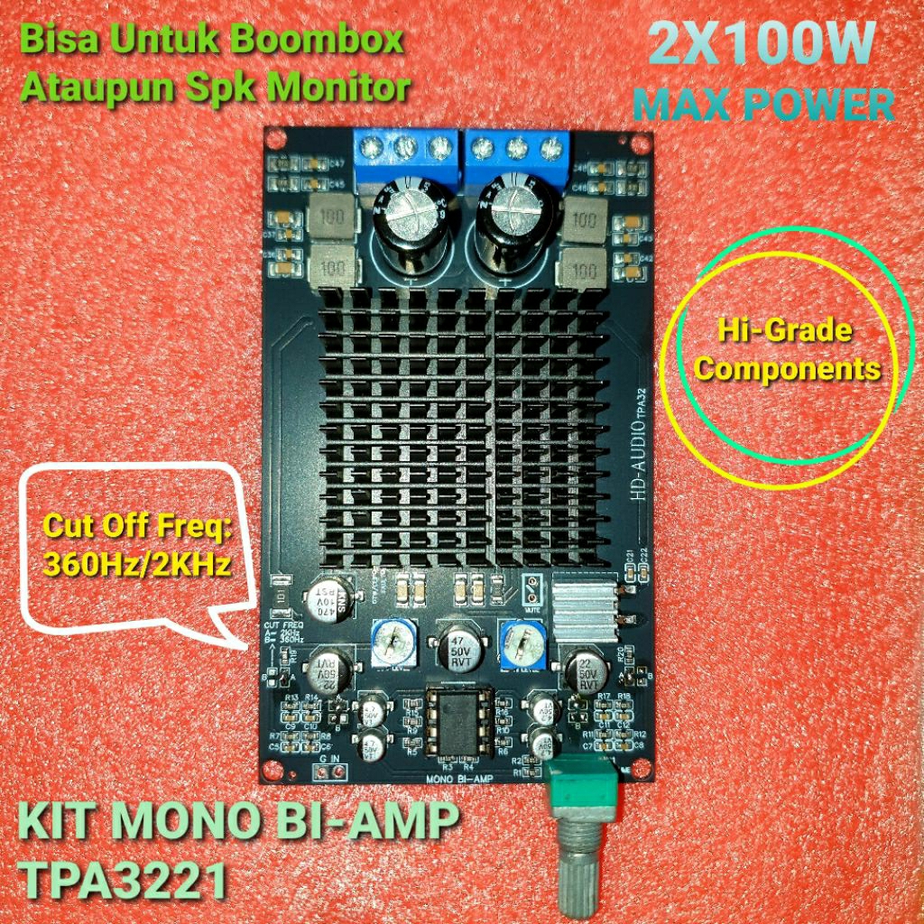 Huudngeje TPA3221 Digitalverstärker – 100W X2 Oder 200W Mono, PBTL/BTL, 10-30V DC, Für Subwoofer & Lautsprecher