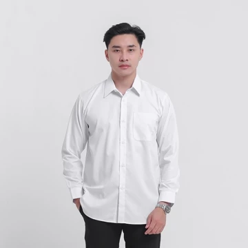 Heyplain Kemeja Lengan Panjang Hitam Kemeja Pria Lengan Panjang