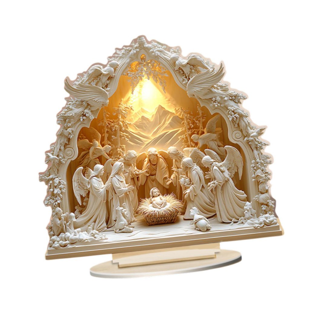 Hiasan Dekorasi Meja Souvenir Rohani Pajangan Akrilik 2D 3