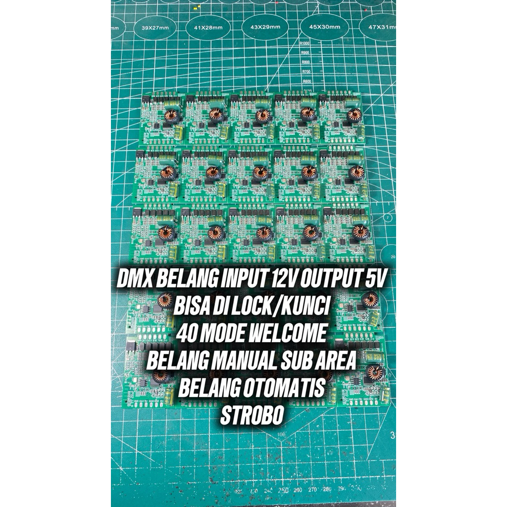 Jual MODUL LED DMX BELANG BISA DI KUNCI/PASSWORD INPUT 12V OUTPUT 5V ...