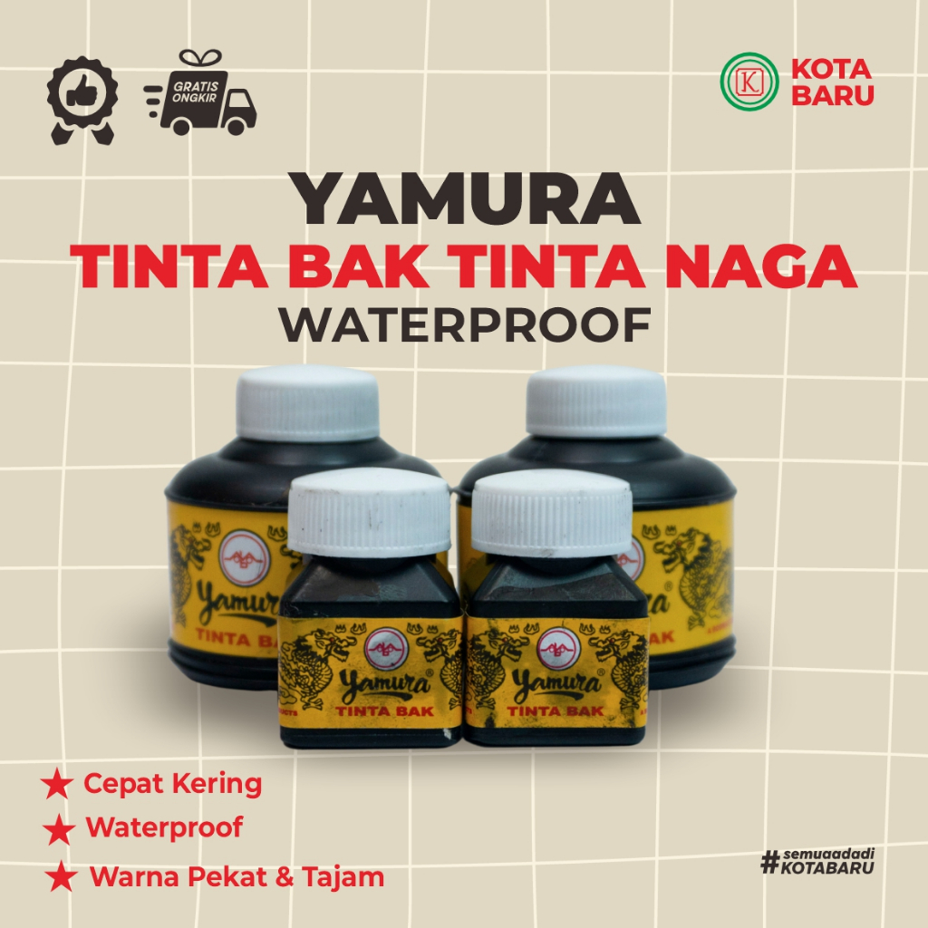 Jual Yamura Tinta Bak Tinta Naga Waterproof Yamura Kecil / Yamura Besar ...