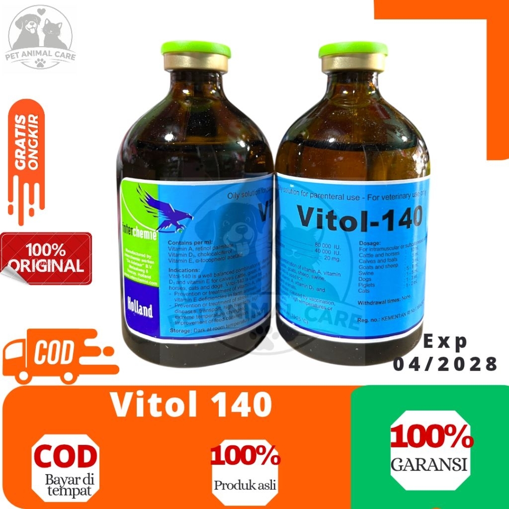 Jual Vitol 140 100ml - Meningkatkan Kekebalan Tubuh, Fertilitas, dan ...