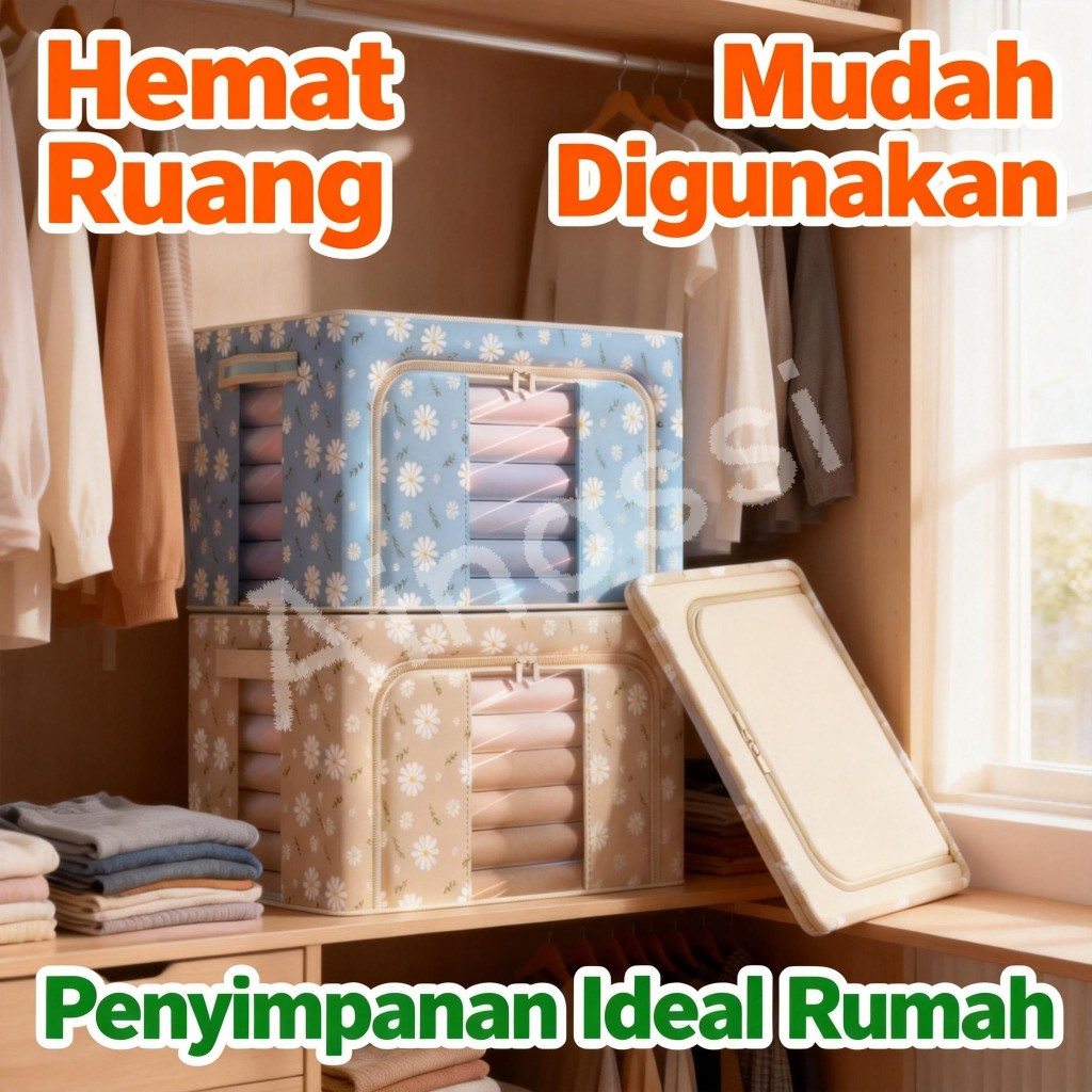 Jual AINOSSI Kain Oxford Kotak Penyimpanan Waterproofing Storage Box ...