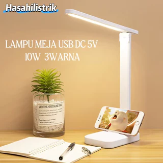 Lampu Meja LED 3 Warna Lipat Ramah Mata