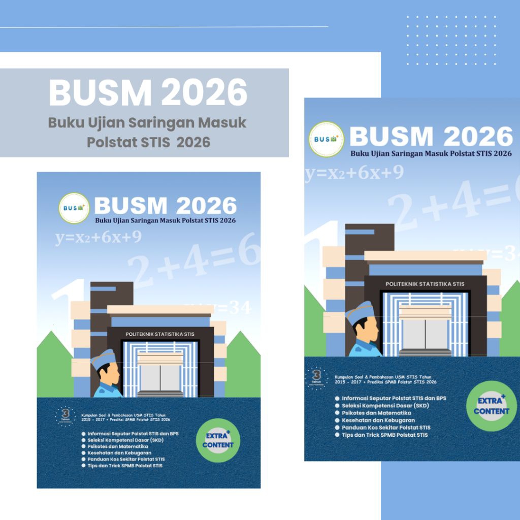 Jual Buku Ujian Saringan Masuk Polstat STIS 2026 | BUSM 2026 | Shopee ...