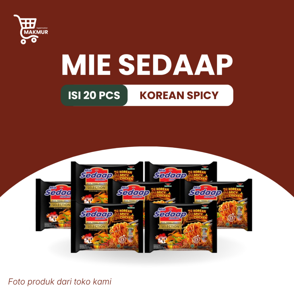 Jual Mie Sedaap Instant Bisa Mix Rasa 1 Karton isi 40 Pcs - Mie 