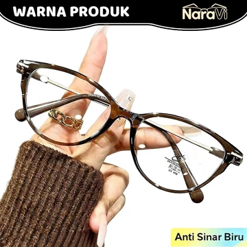 NaraVi Paket Lengkap 2in1 Kacamata Photochromic Anti Radiasi Kacamata Wanita Pria Sunglasses