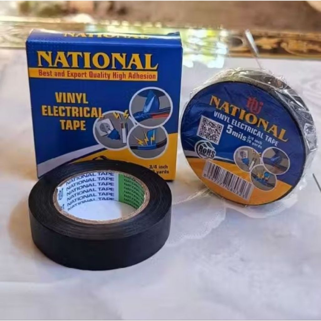 Jual NATIONAL isolasi listrik pvc hitam kemasan 20pcs | Shopee Indonesia